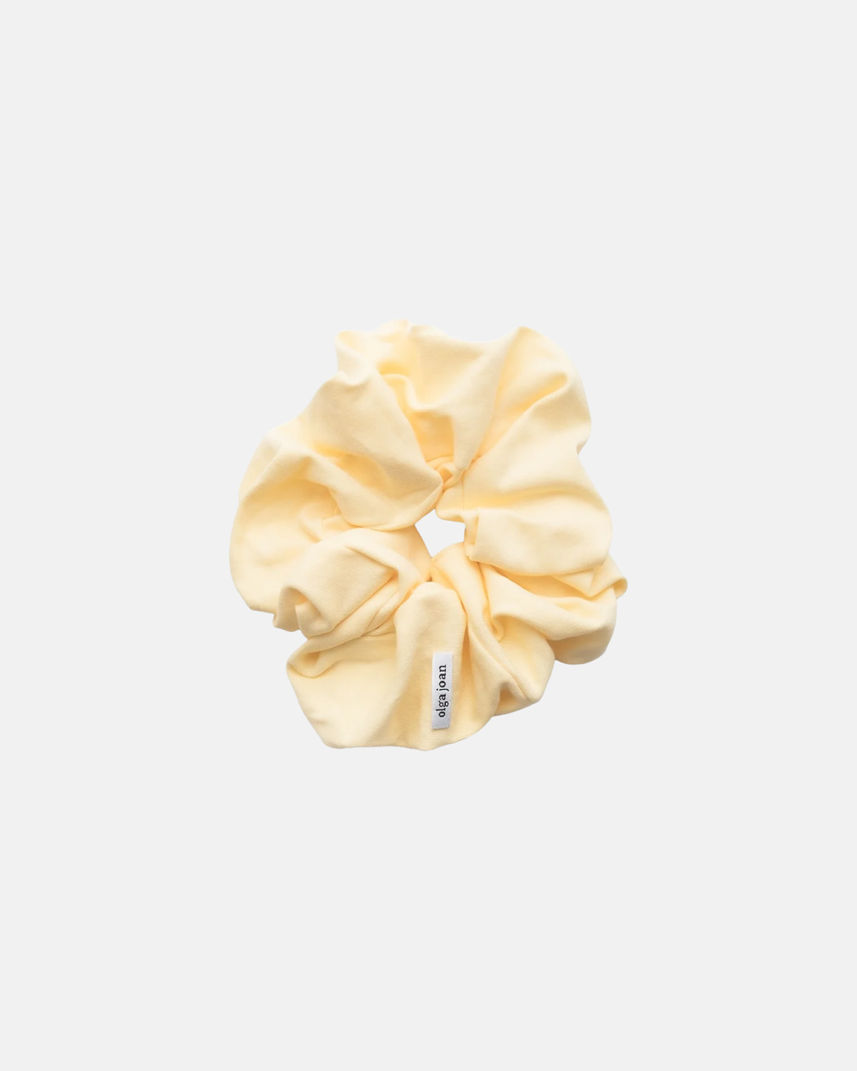 Olga Joan Oversized Scrunchie Limone Cotton