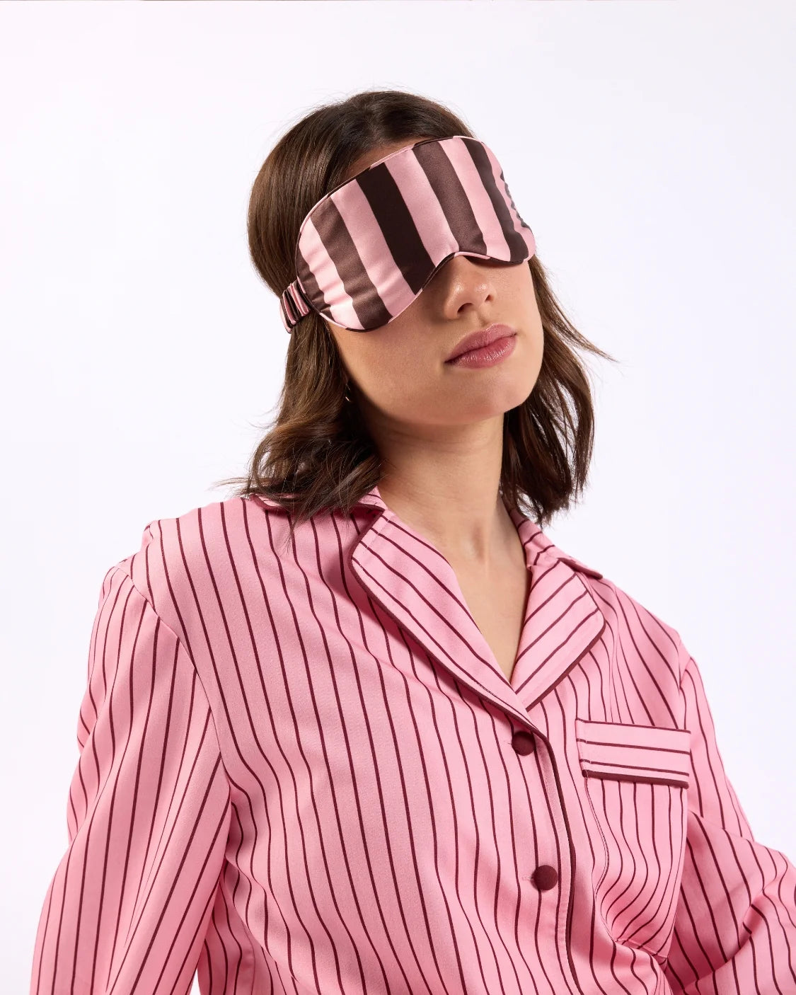 SILK EYEMASK | ROCKY ROAD STRIPES