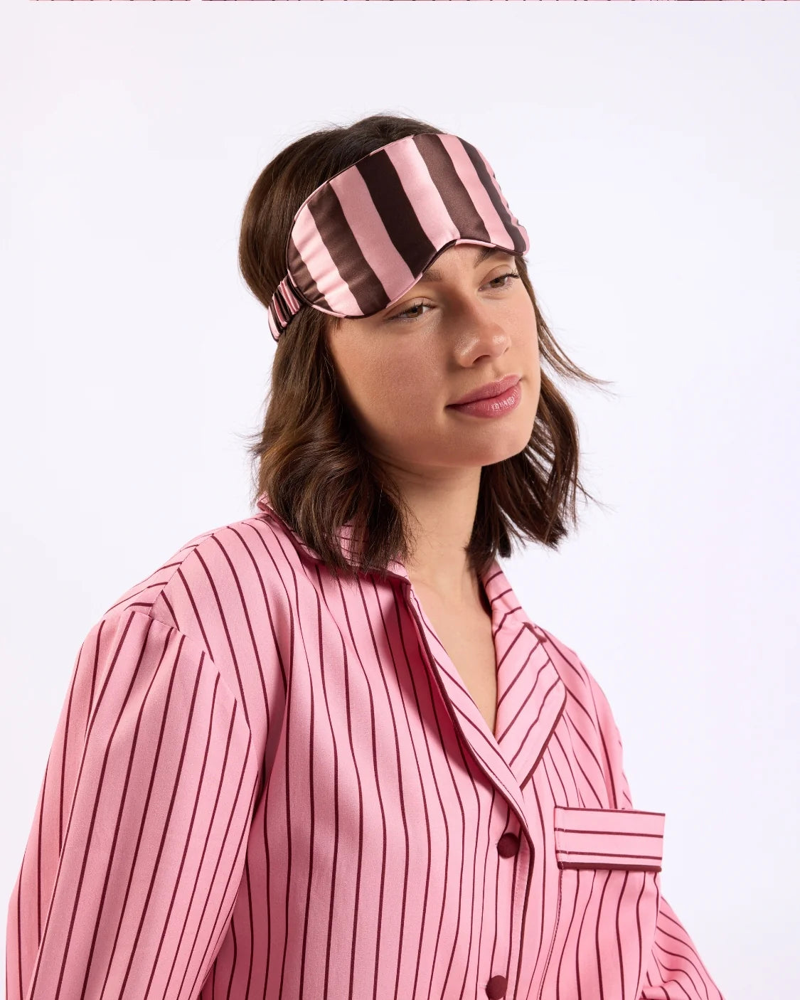 SILK EYEMASK | ROCKY ROAD STRIPES
