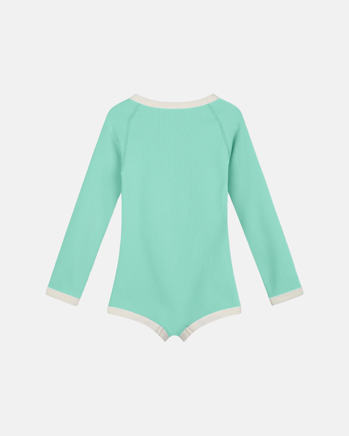 Zulu & Zephyr Mini Stripe Rashie Onesie Aqua