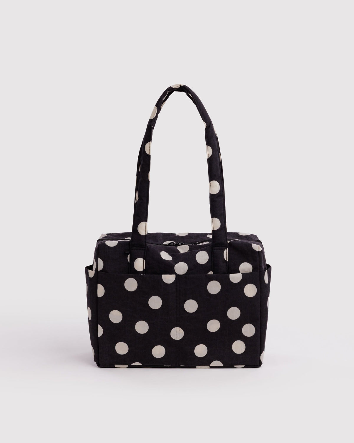 Baggu Everyday Cloud Bag Black and Cream Polka Dot 1