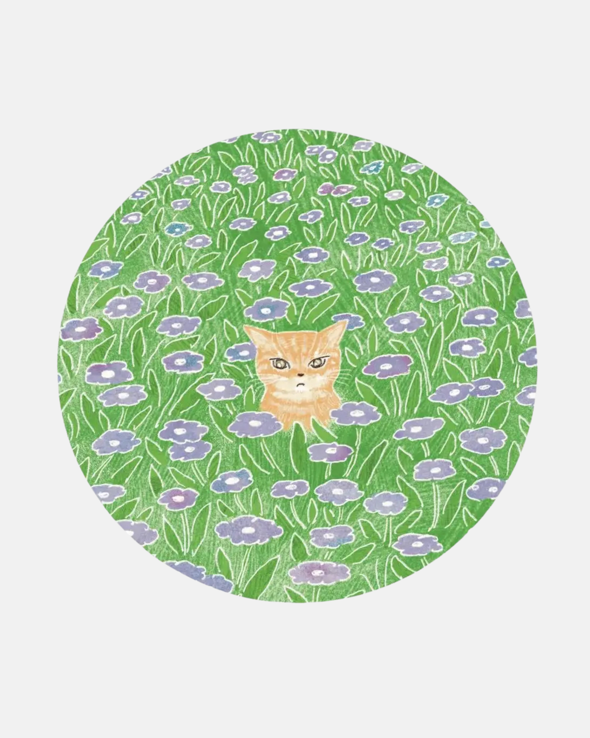 Foonie Cat in the Flower Field Sticker