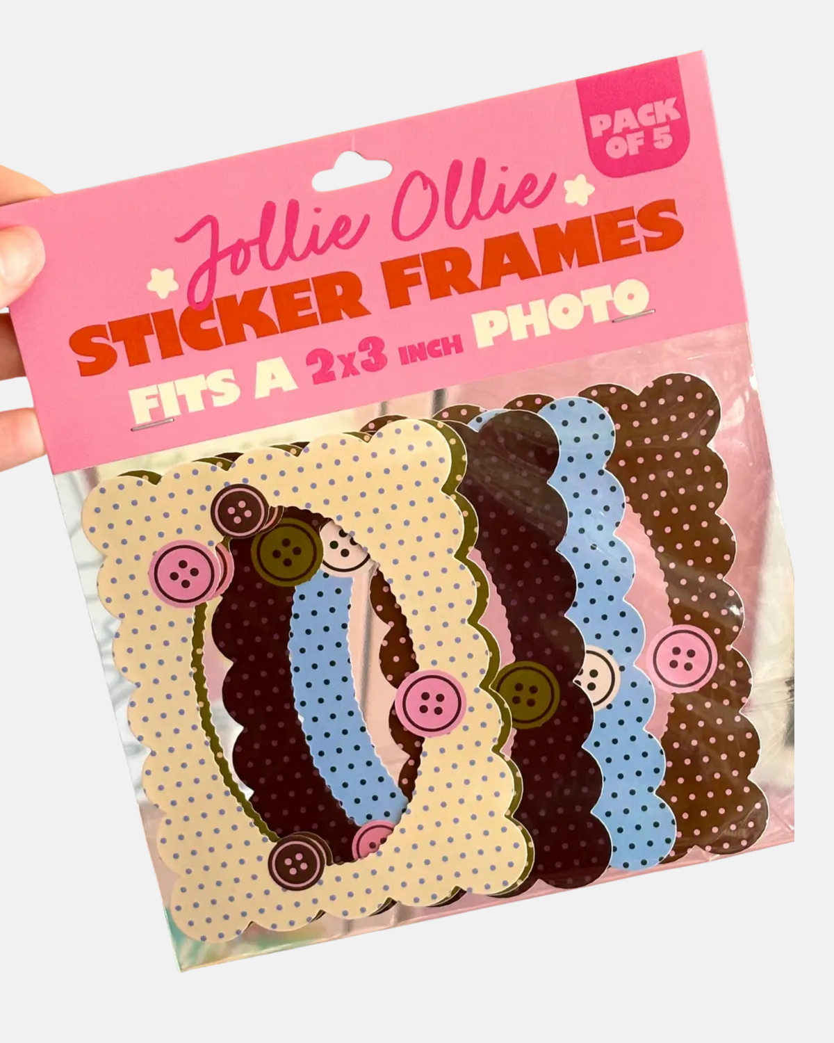 Jollie Ollie Designs Button Sticker Frame Pack