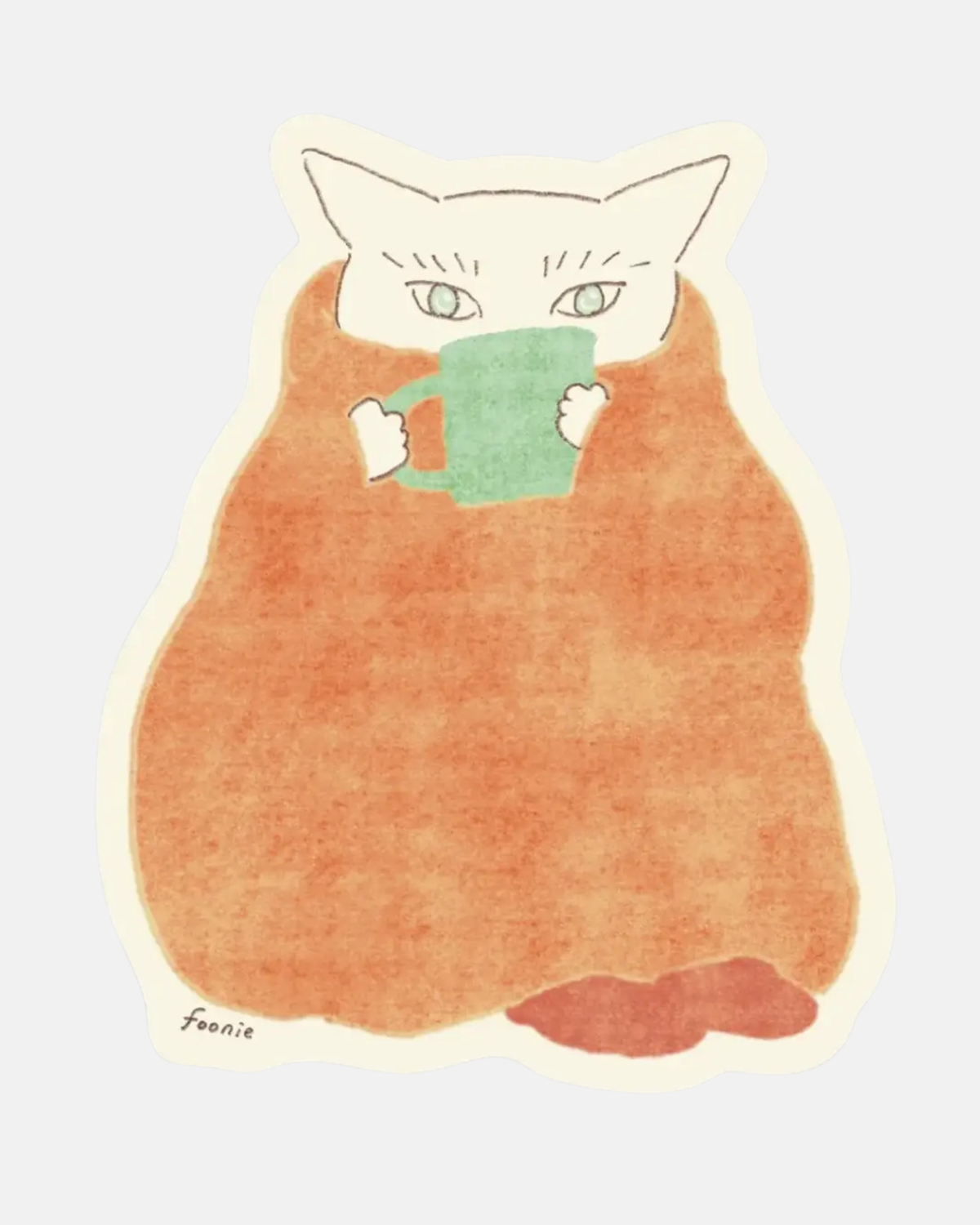 Foonie Cozy Cat Sticker