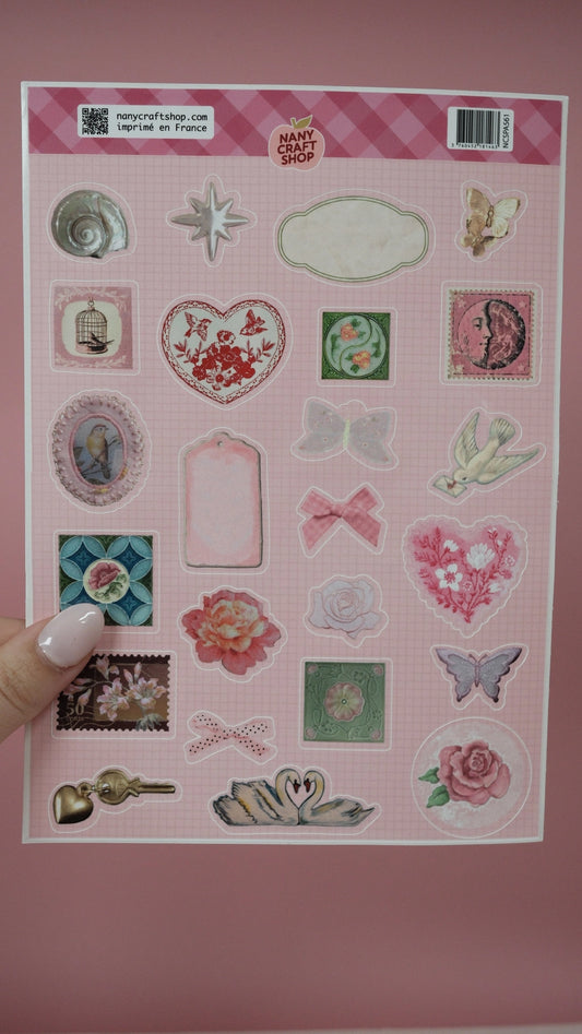 Nany Craft Whimsical August Sticker Sheet