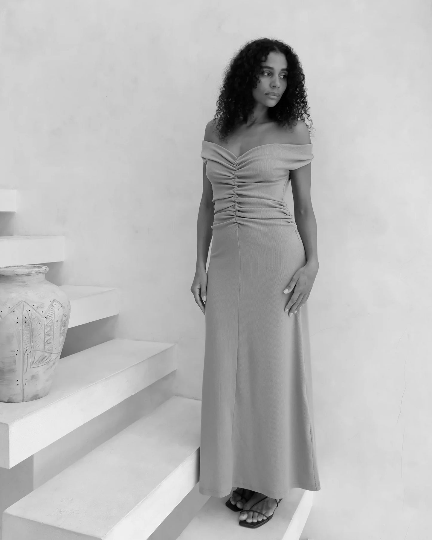 NIVEAH DRESS | VANILLA | COTTON RIB