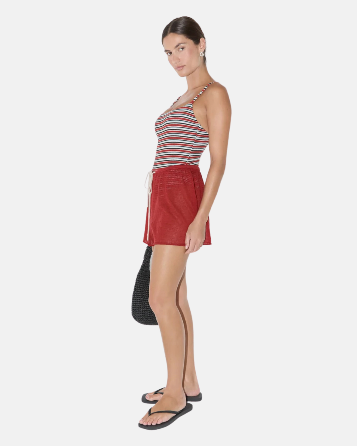 Zulu & Zephyr Red Knit Shorts