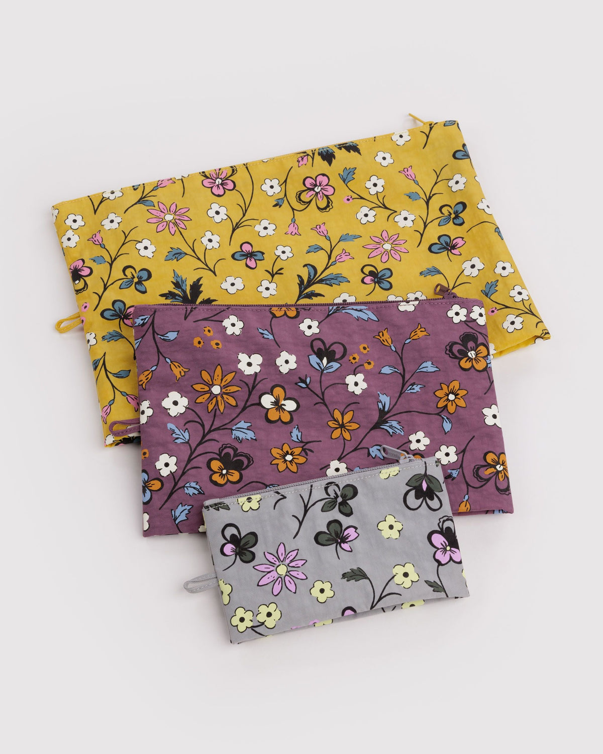 Baggu Go Pouch Set Wildwood Mix 3