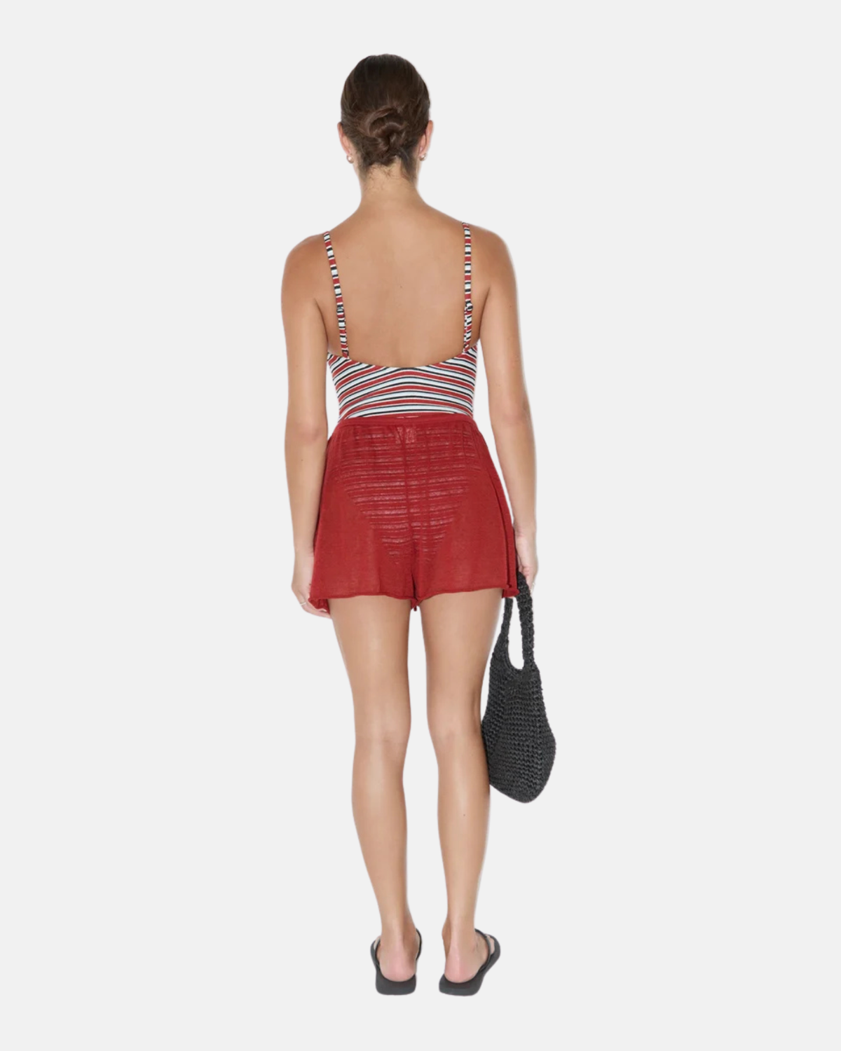 Zulu & Zephyr Red Knit Shorts