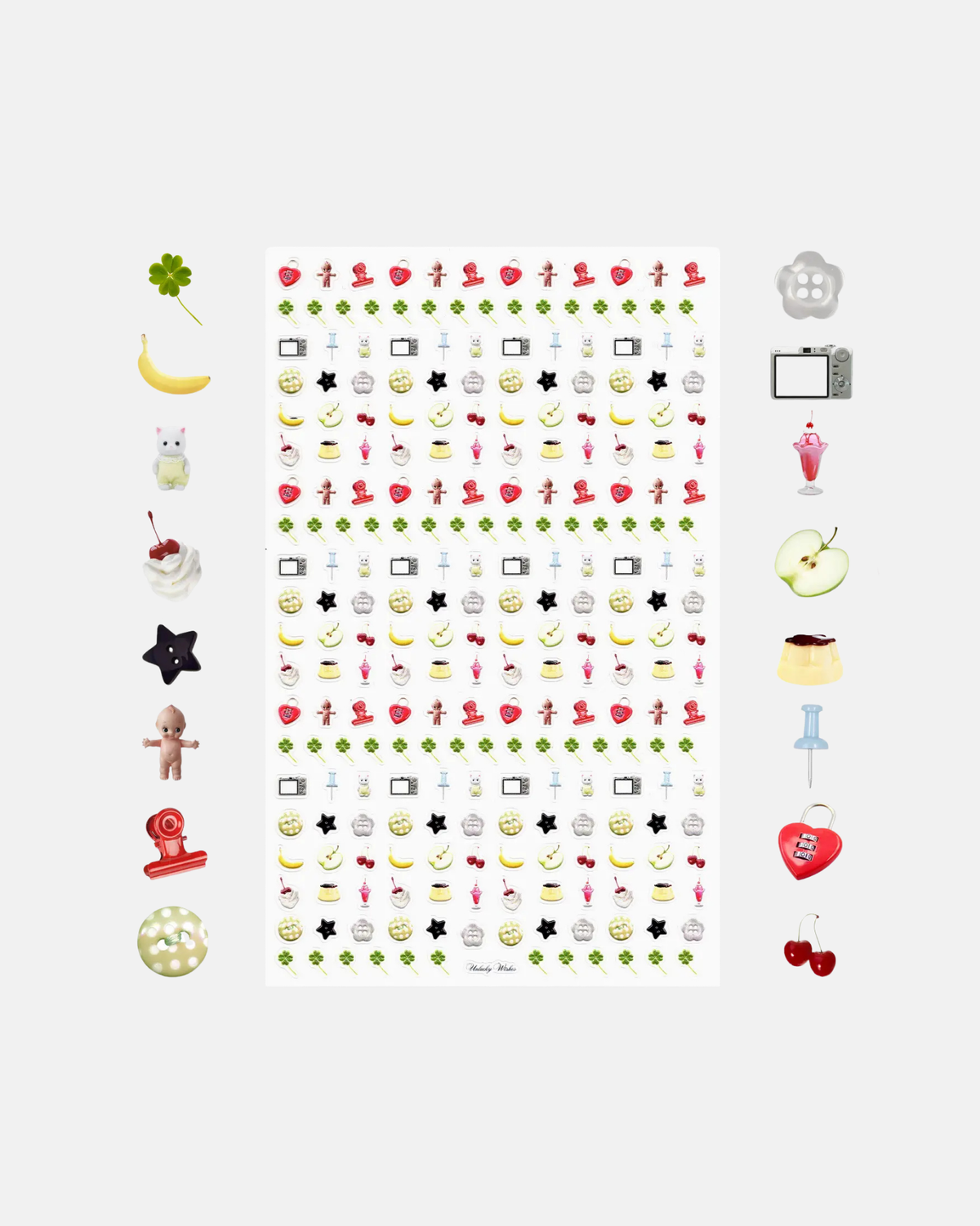 Unlucky Wishes Colorful Nail Micro Stickers