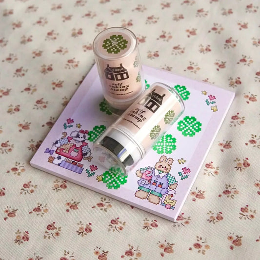 Rodeo Embroidery Clover Self Inking Stamp