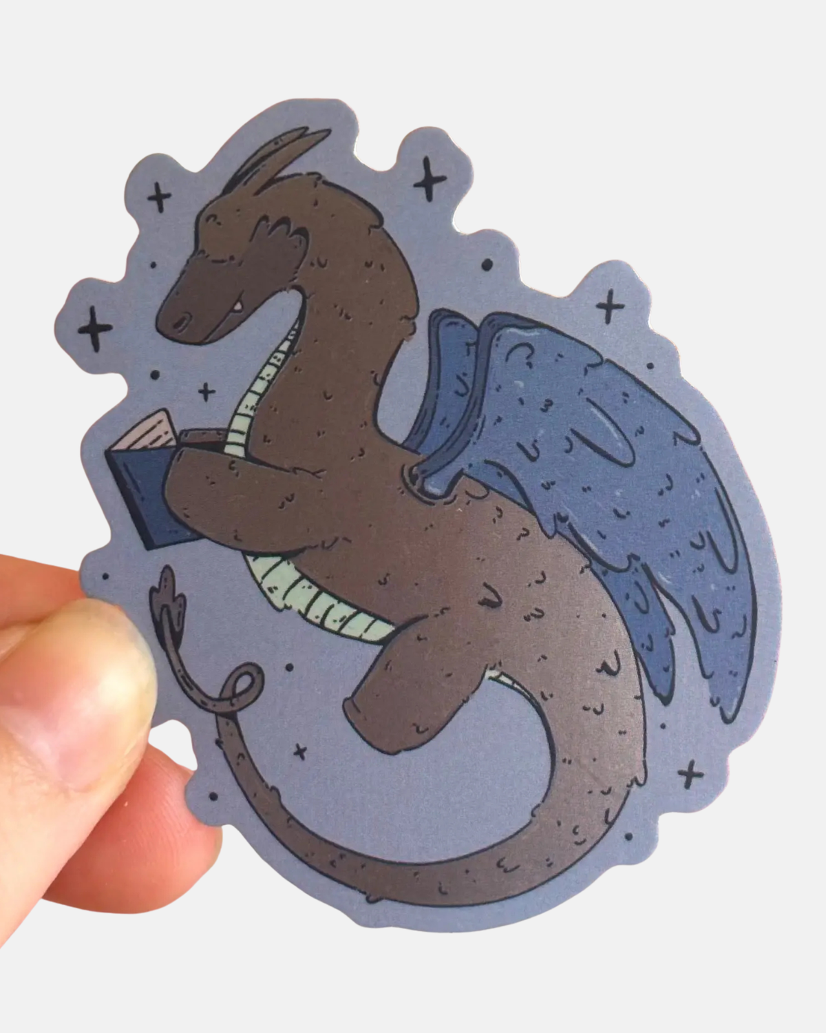 Jollie Ollie Designs Reading Dragon Sticker