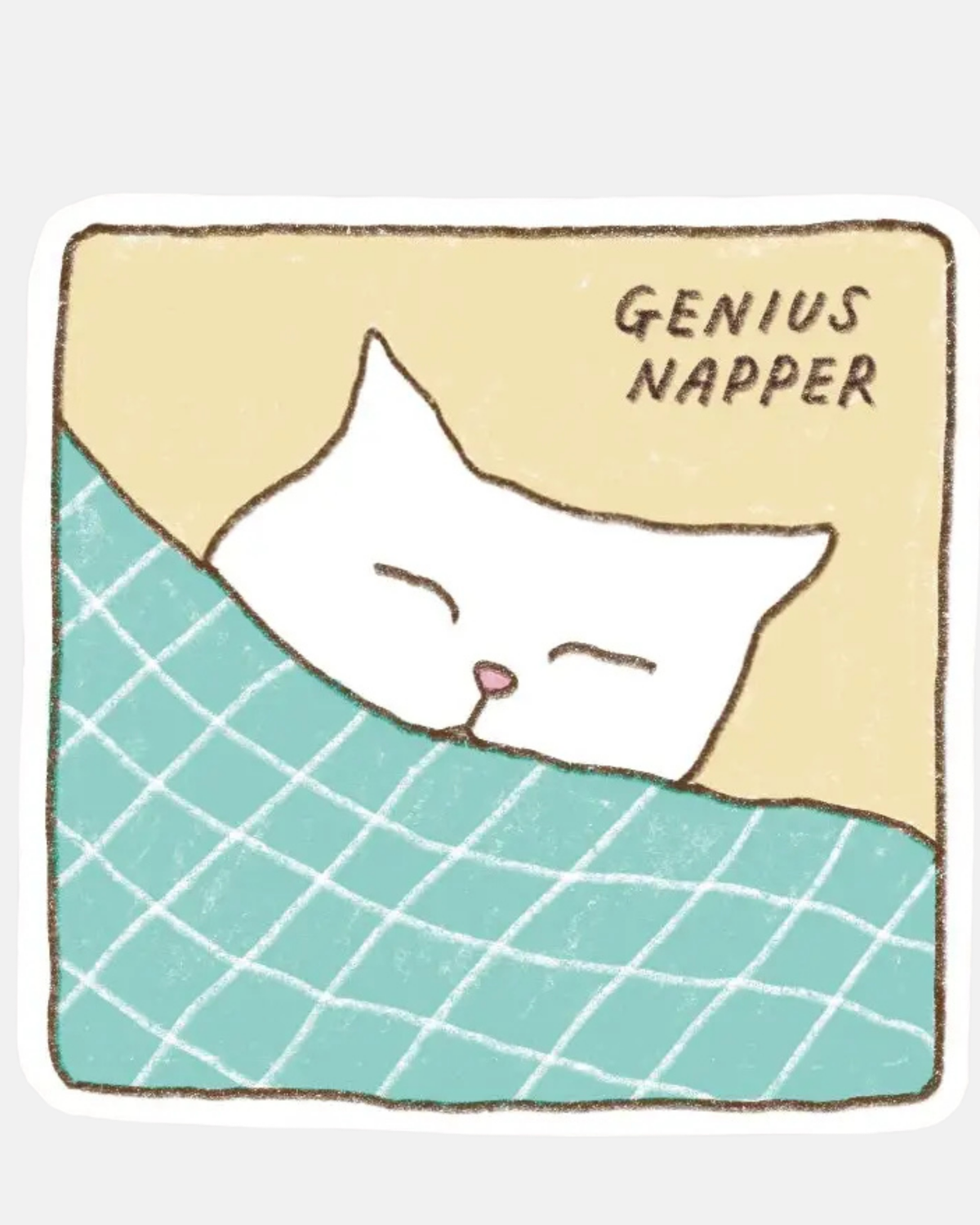 Foonie Sleepy Cat Sticker