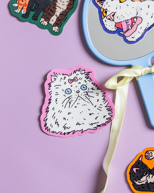 Odd Hand Co. Fluffy Cat Sticker 2