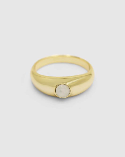 ADA MOONSTONE RING | GOLD