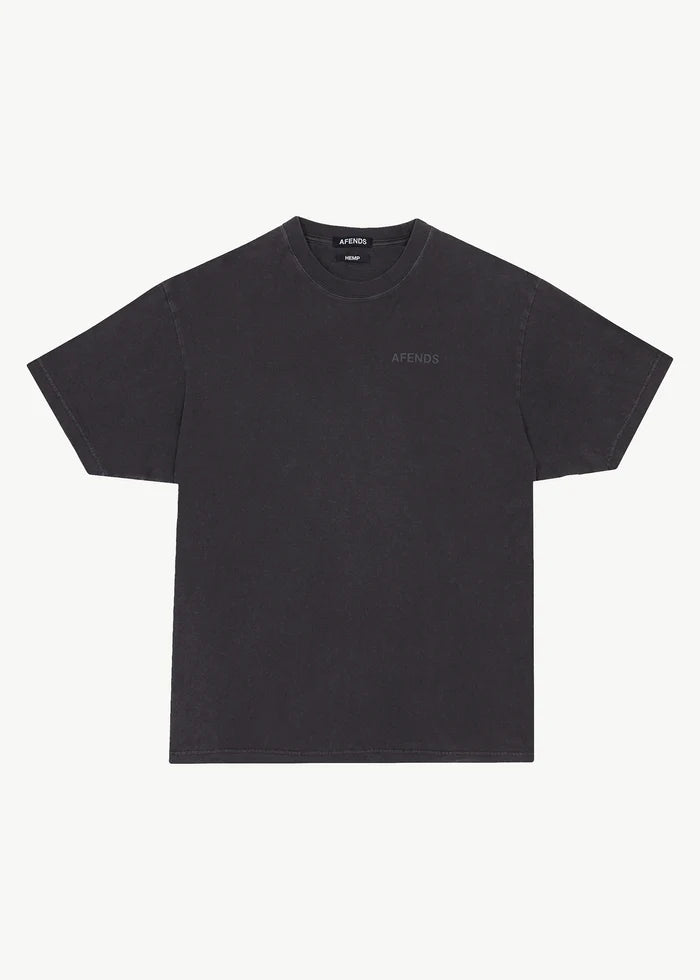 STAPLE HEMP BOXY LOGO T-SHIRT | STONE BLACK