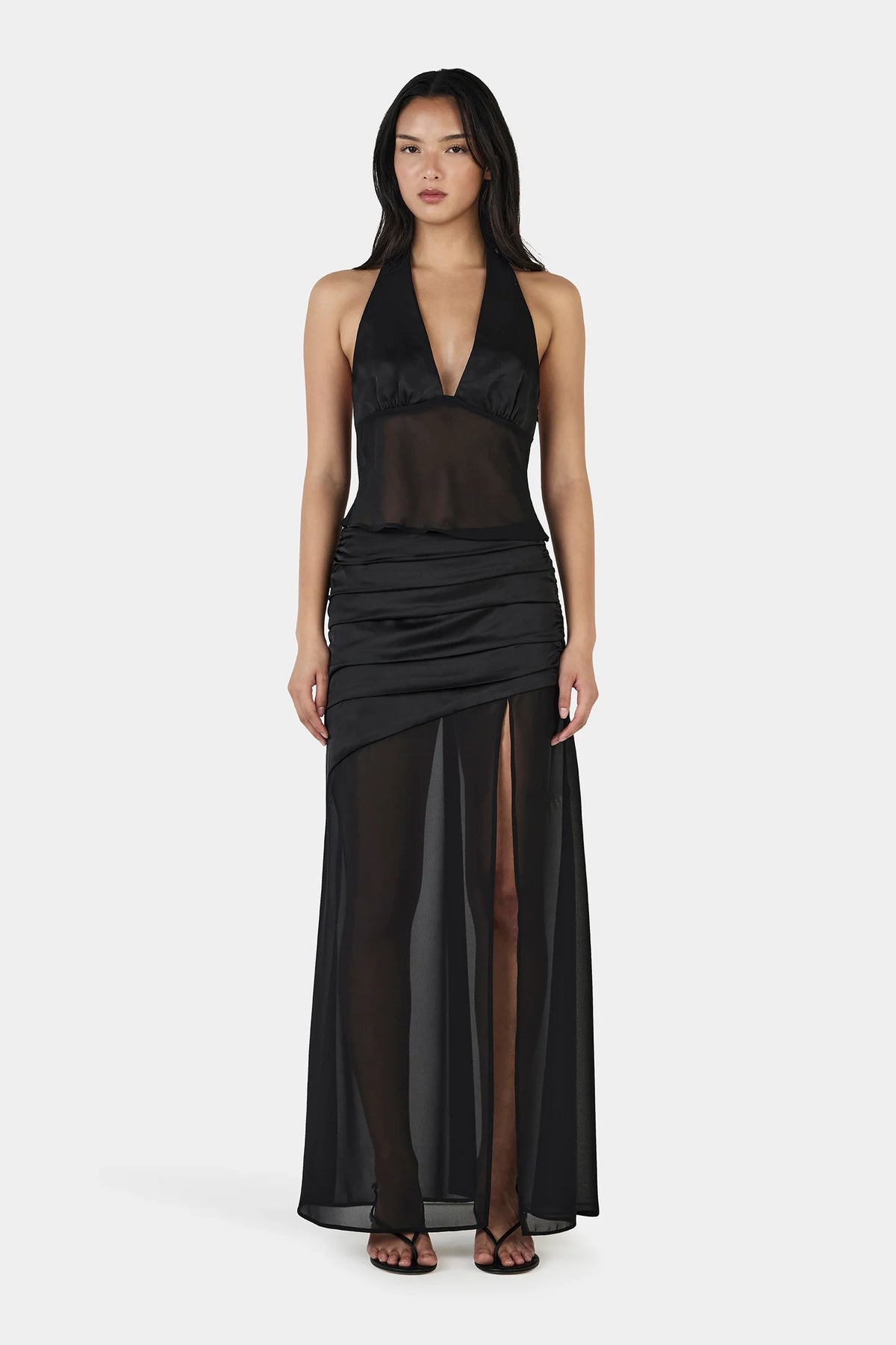CONSTANCE MAXI SKIRT | BLACK