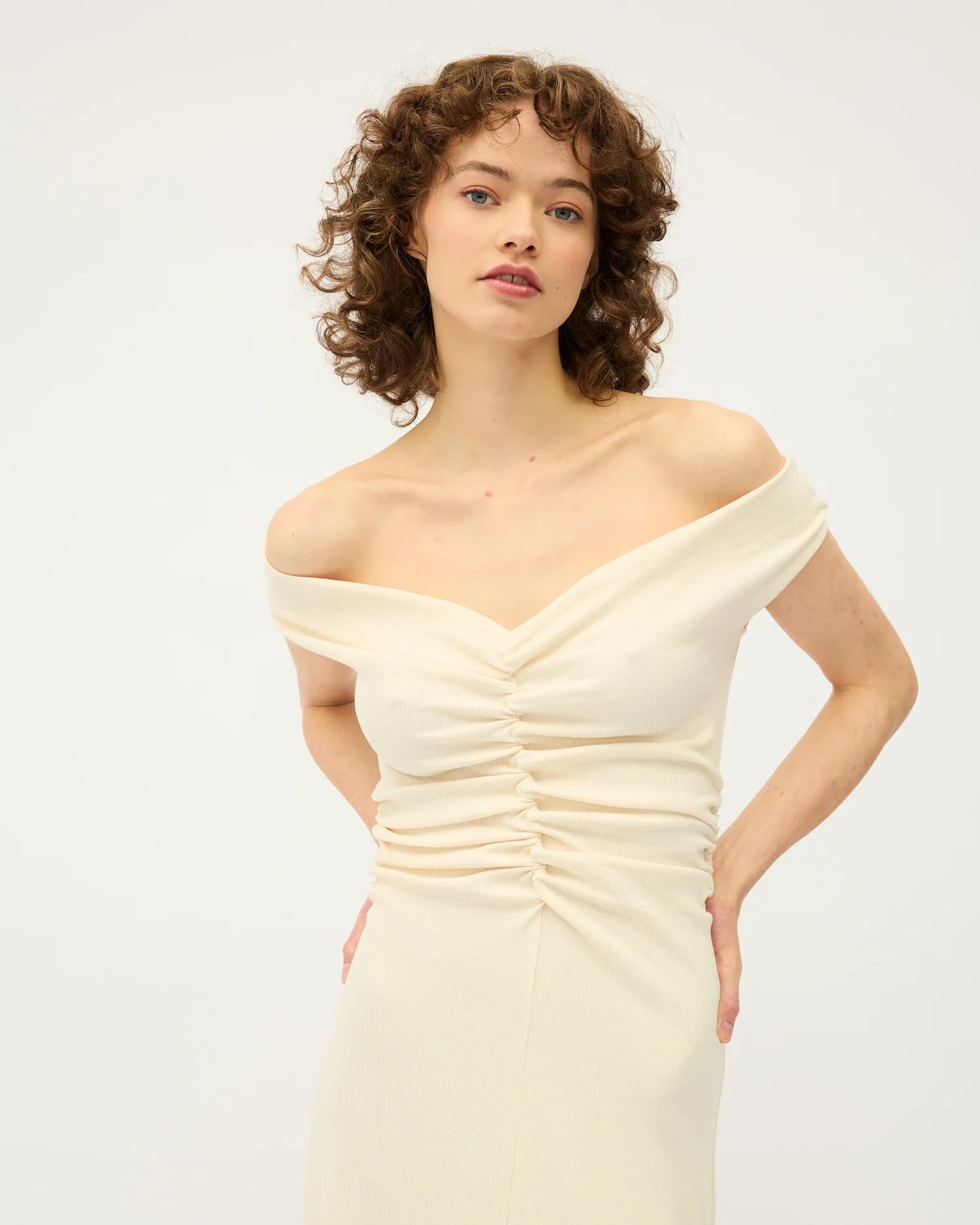 NIVEAH DRESS | VANILLA | COTTON RIB