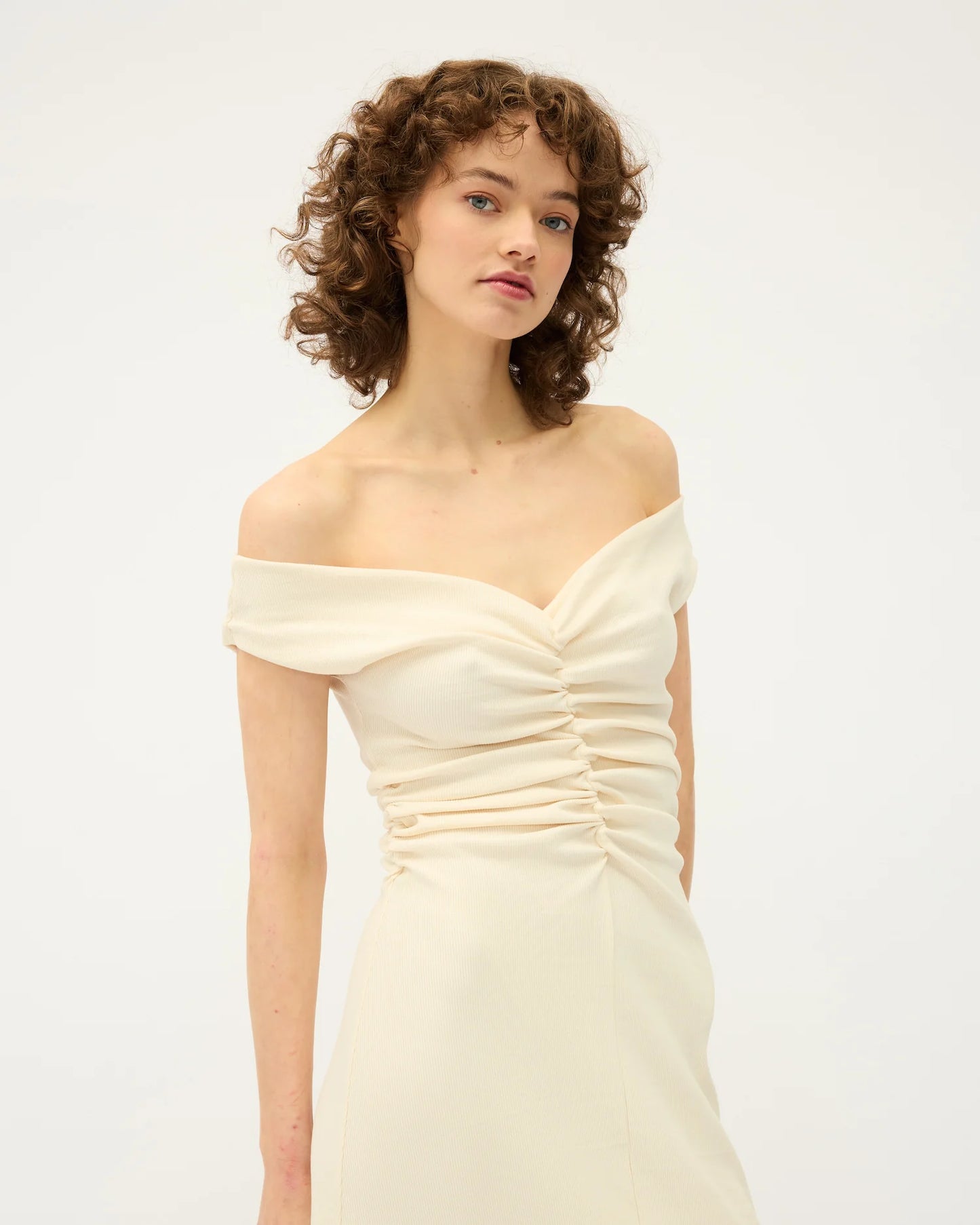 NIVEAH DRESS | VANILLA | COTTON RIB