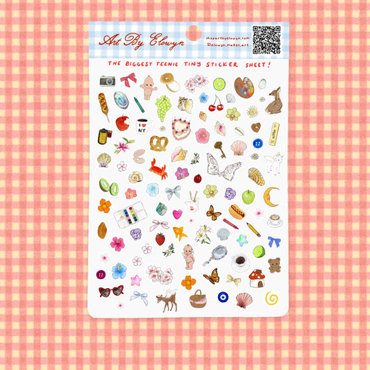 Art By Elowyn The Biggest Teenie Tiny Sticker Sheet 2
