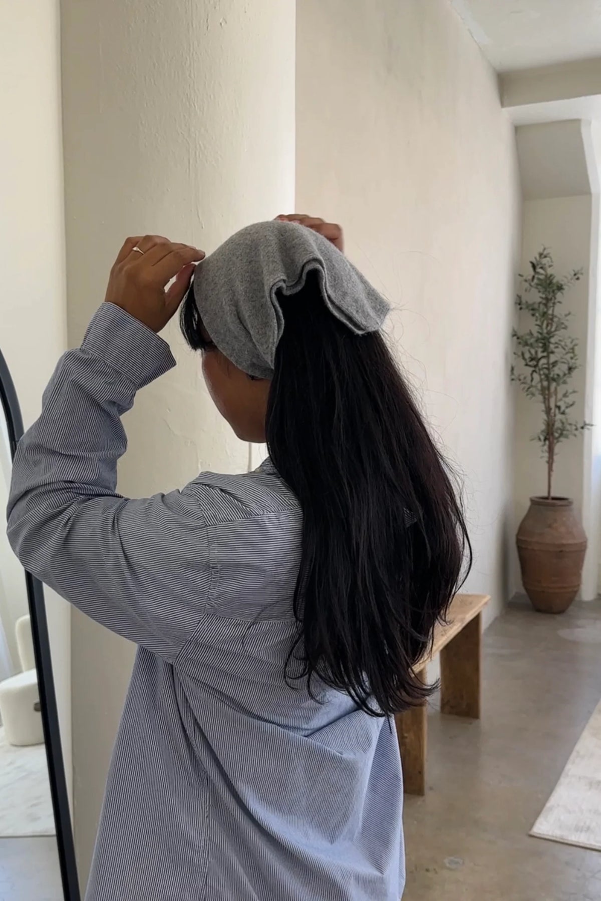 Le Bon Shoppe Cashmere Bandana Ht Grey