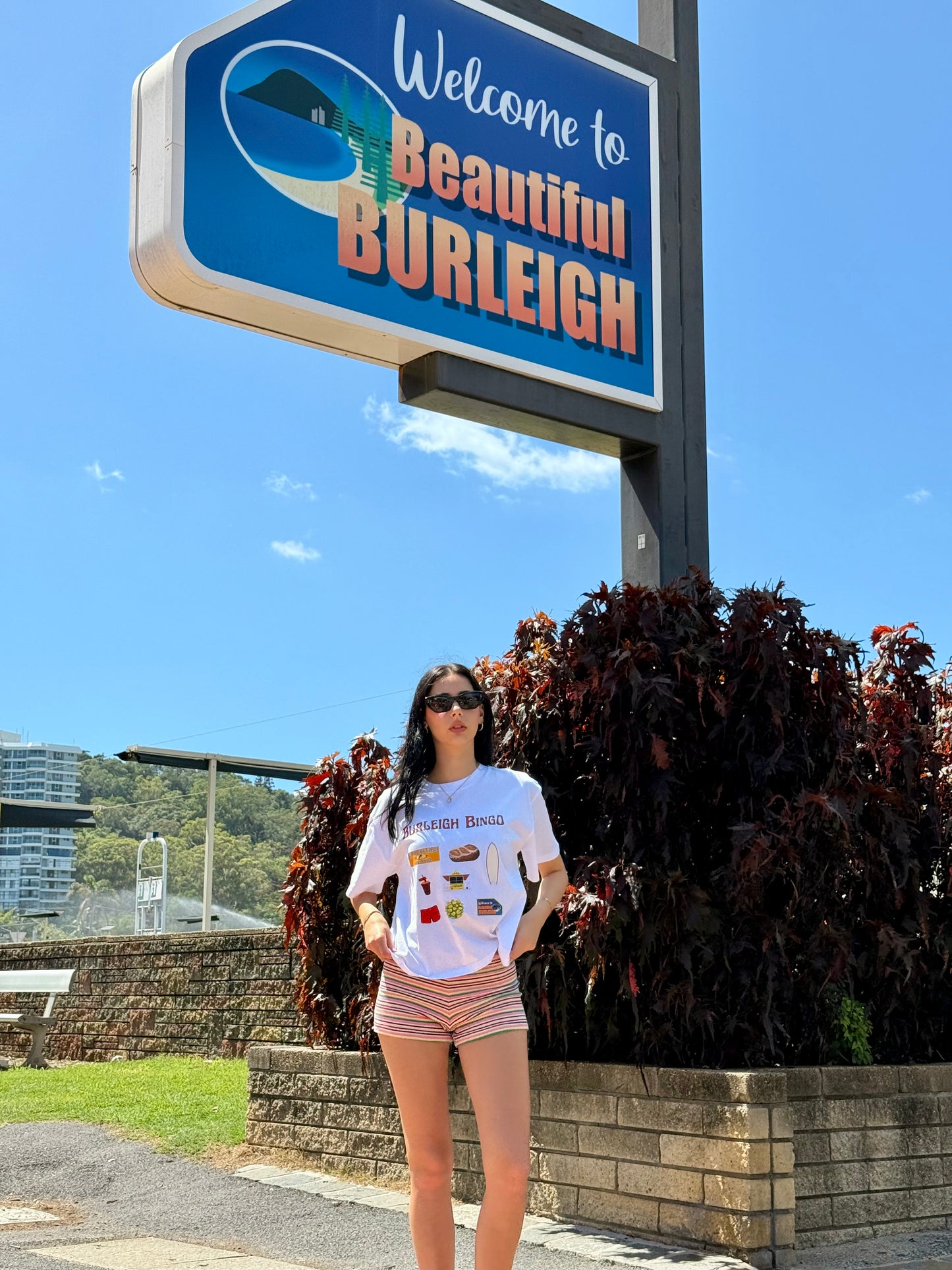 BURLEIGH BINGO TEE | WHITE