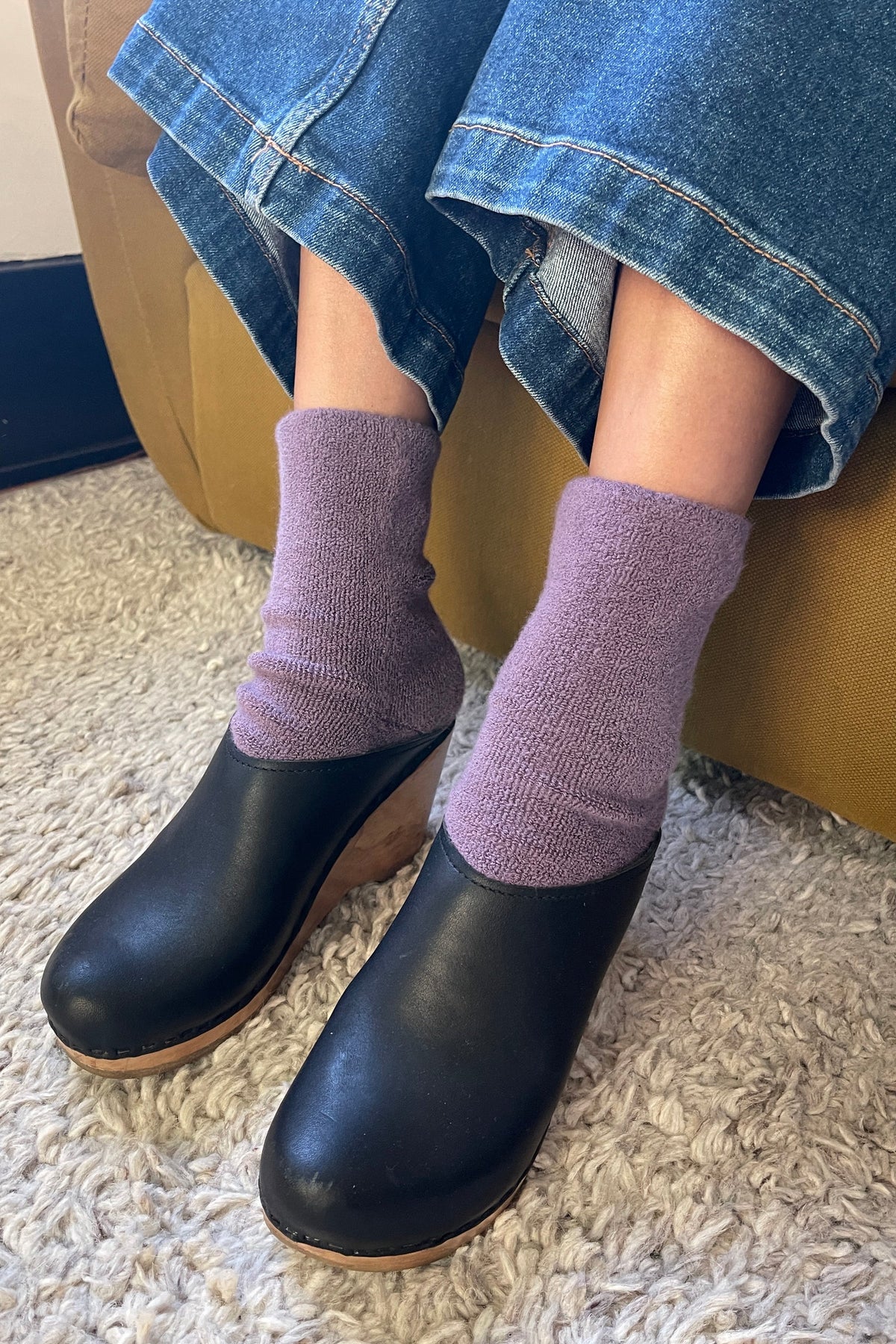 Le Bon Shoppe Cloud Socks Plum