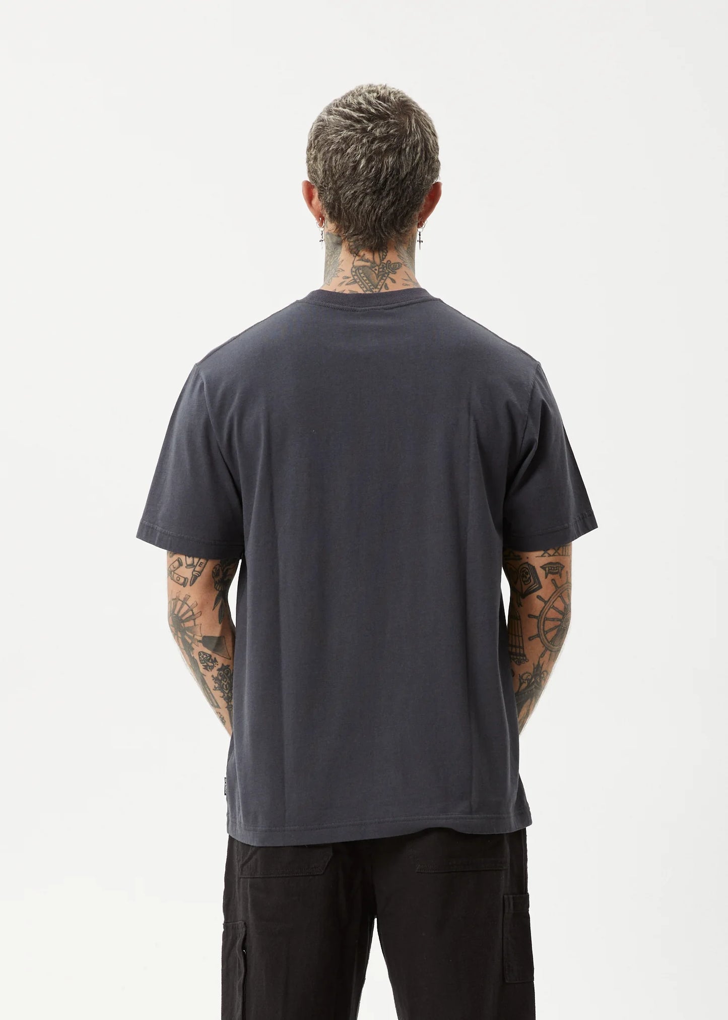 VINYL RETRO FIT TEE | CHARCOAL