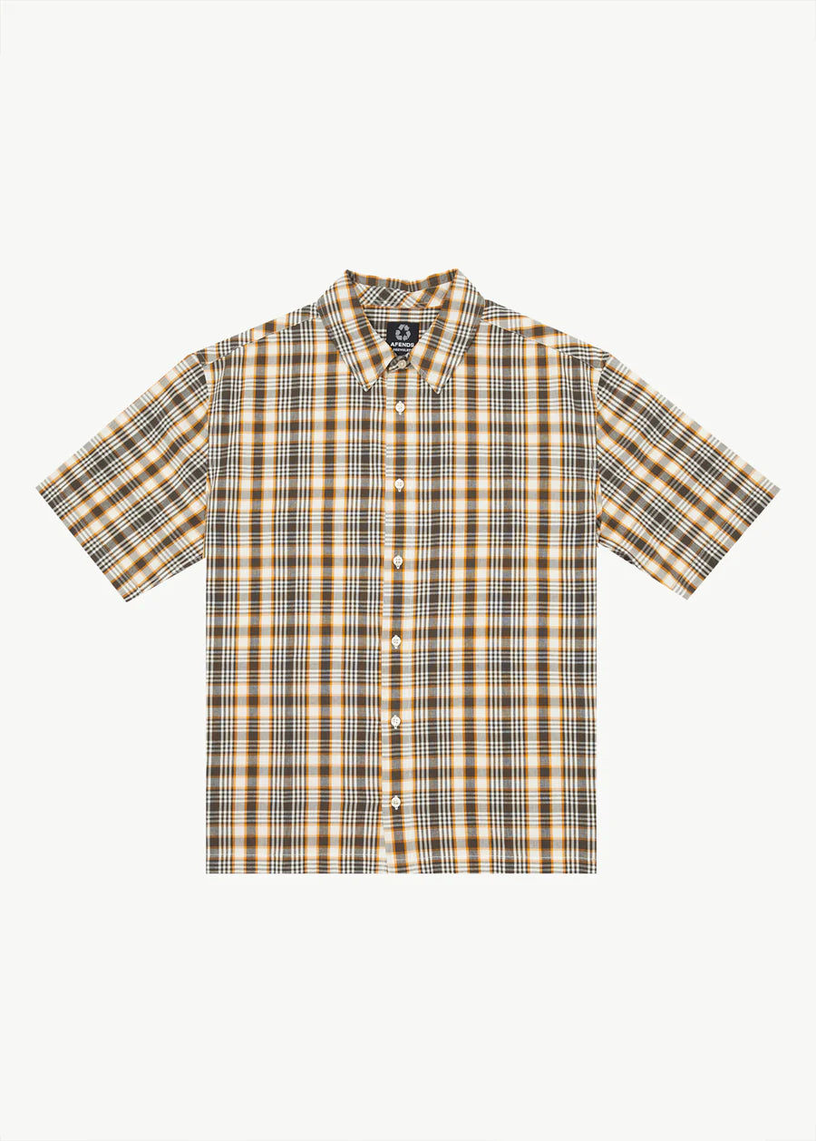 CHECK OUT SHORT SLEEVE SHIRT | MOONBEAN