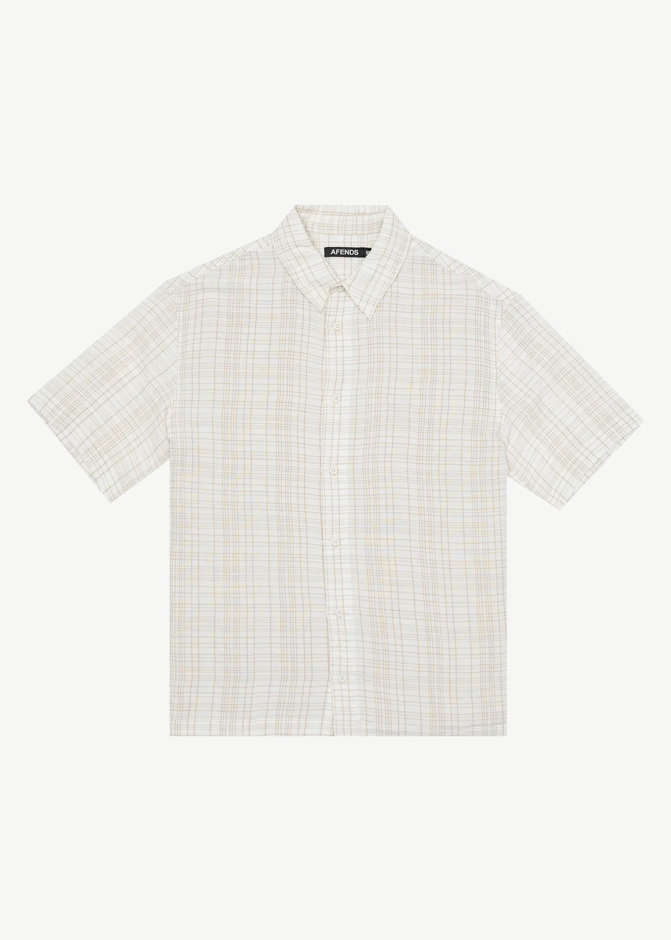CRISS CROSS HEMP SHORT SLEEVE SHIRT | TAUPE