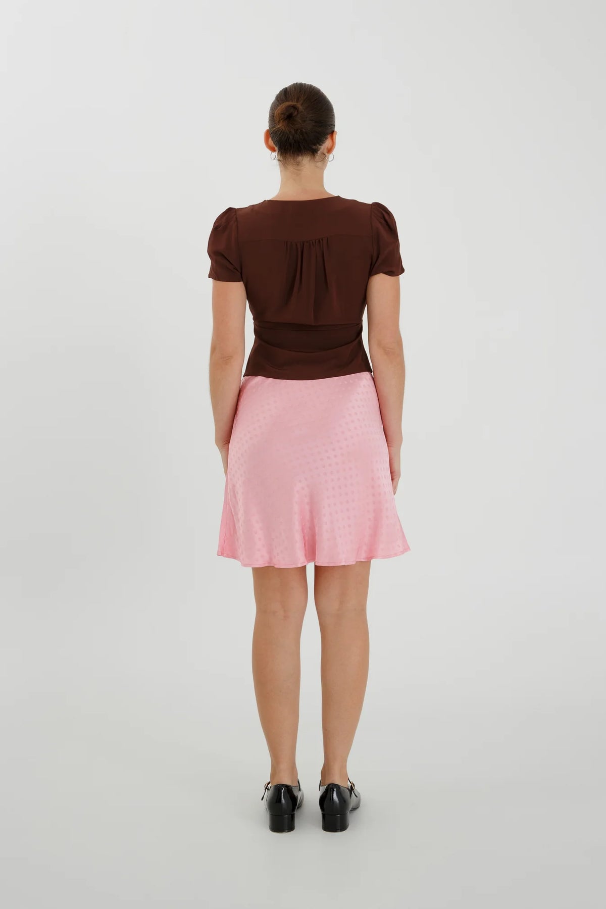 BIAS MINI SKIRT | JACQUARD ROSA