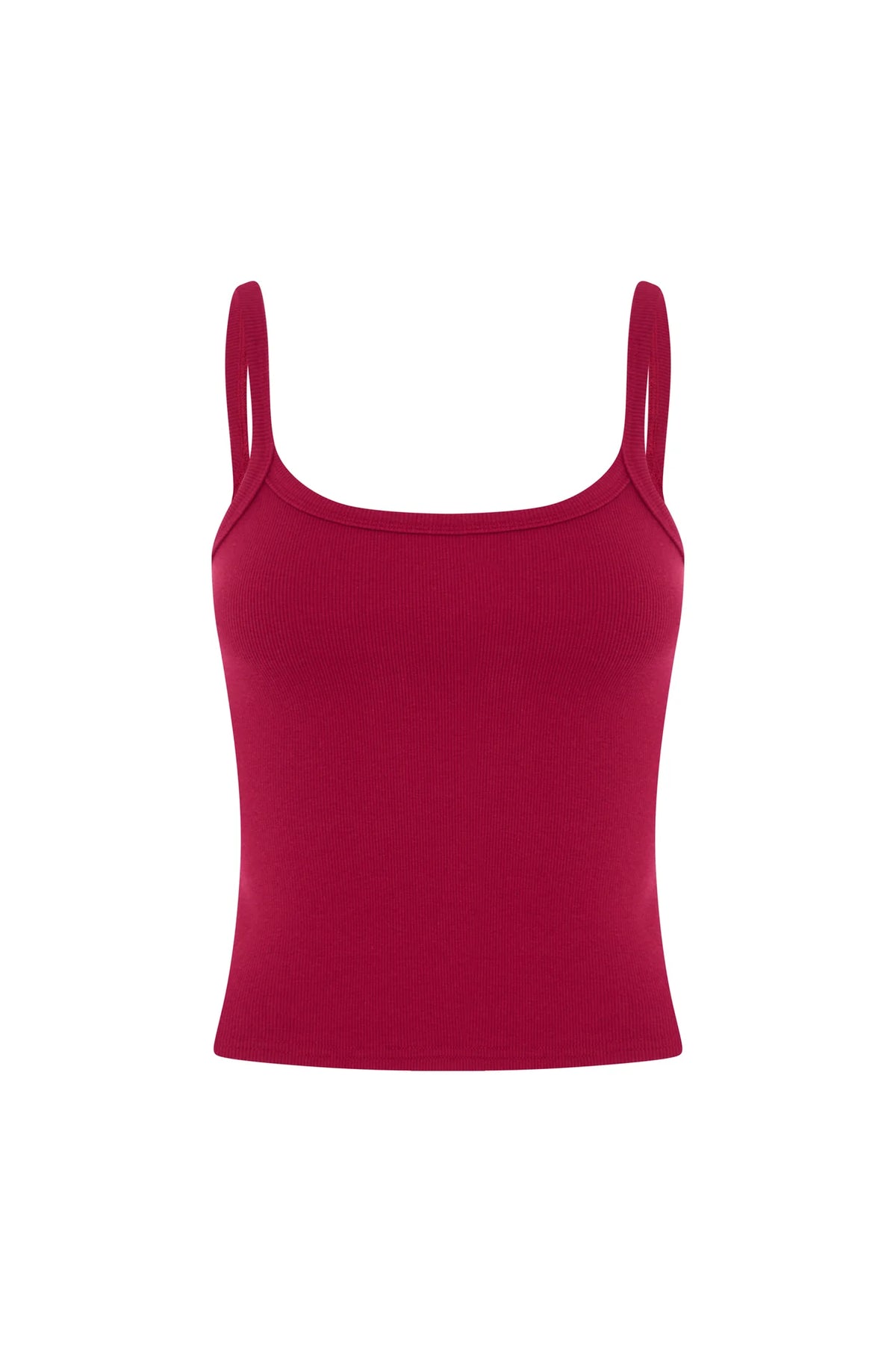 RIBBED SINGLET | VINO ROSSA