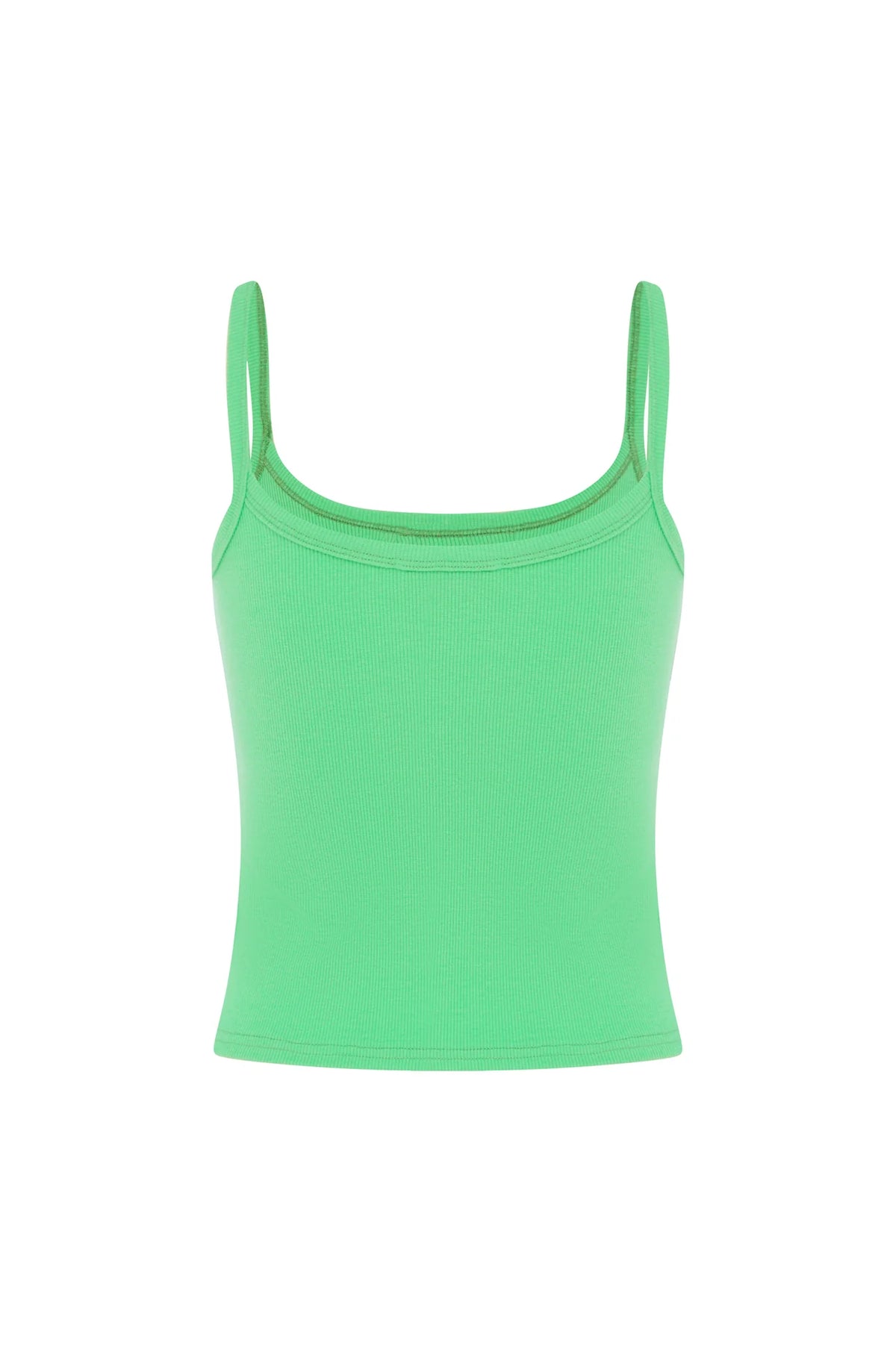 RIBBED SINGLET | VERDE