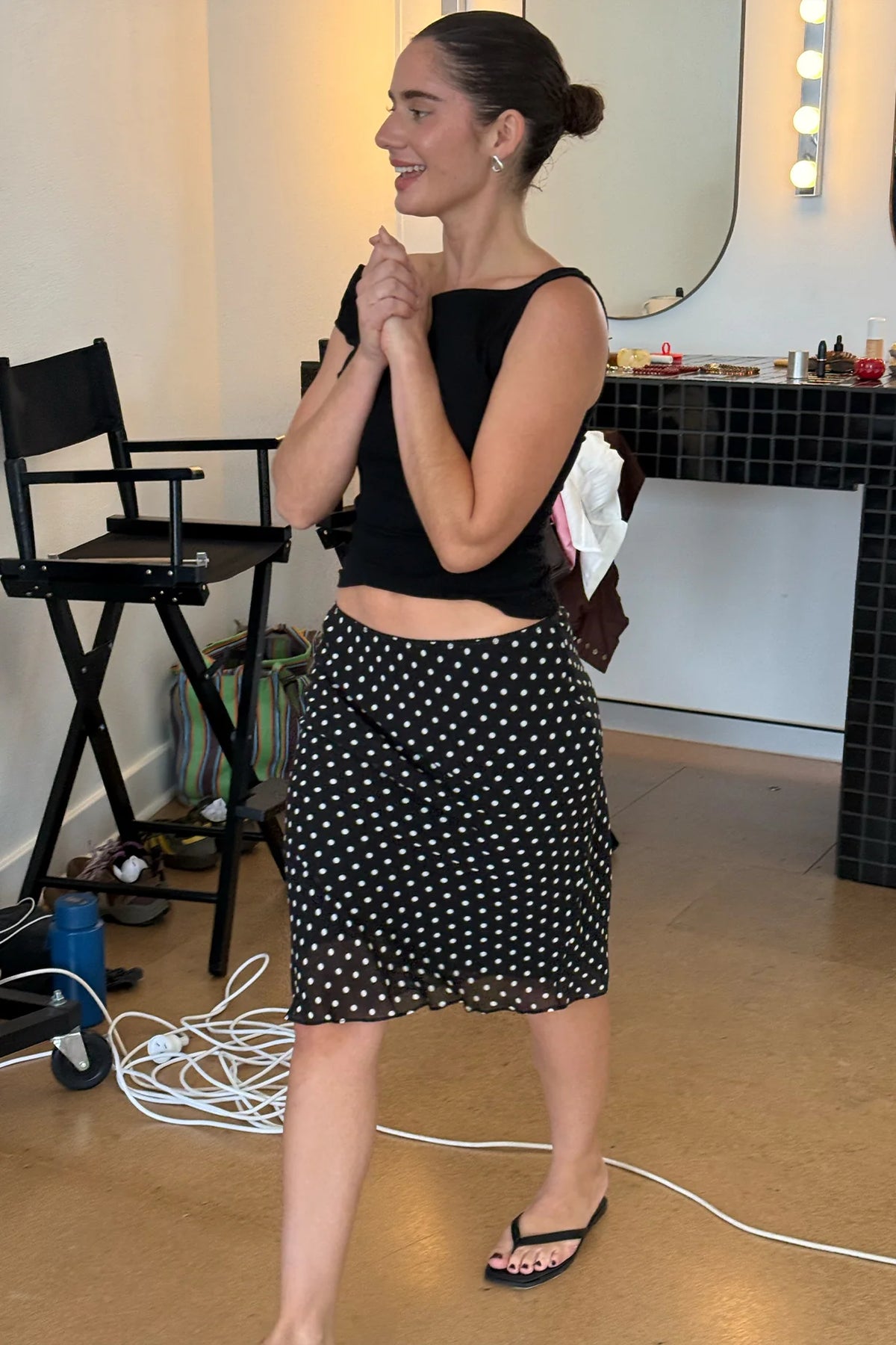 BIAS KNEE SKIRT | POIS NERA