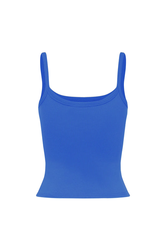 RIBBED SINGLET | COBALTO