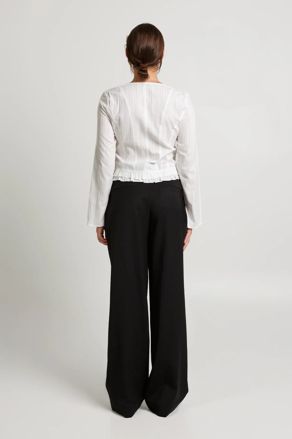 RUFFLE-HEM BLOUSE | BIANCA