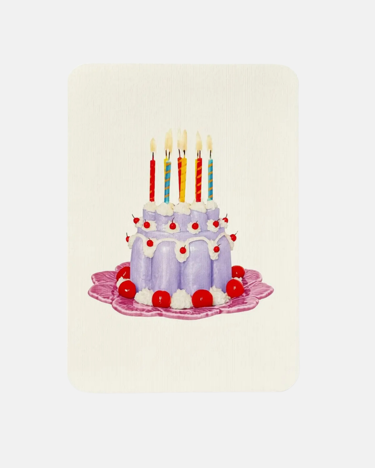 Canonbury Press Lavendar Cream Blancmange Greeting Card