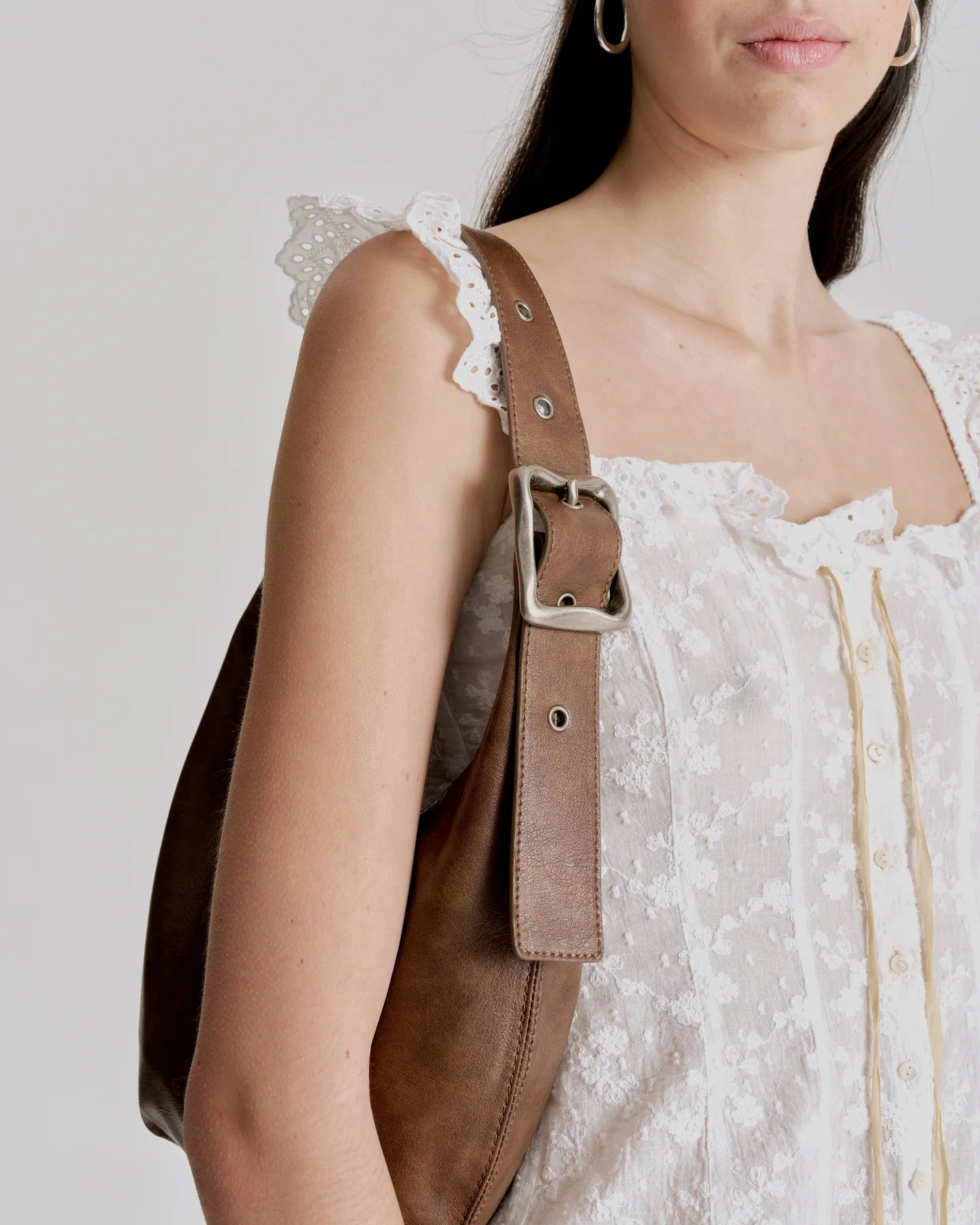 EVERYDAY CROISSANT BAG | WORN CHOCOLATE