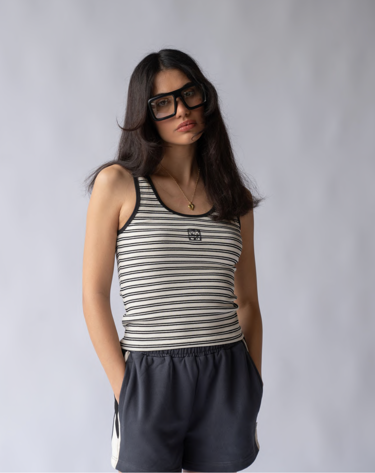 MIO TANK | NOIR STRIPE