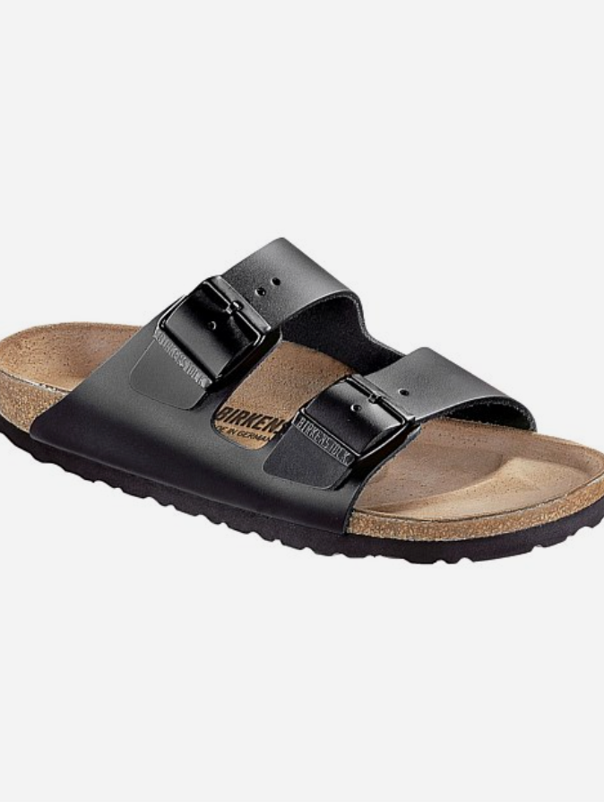 ARIZONA SMOOTH LEATHER IN BLACK | NARROW