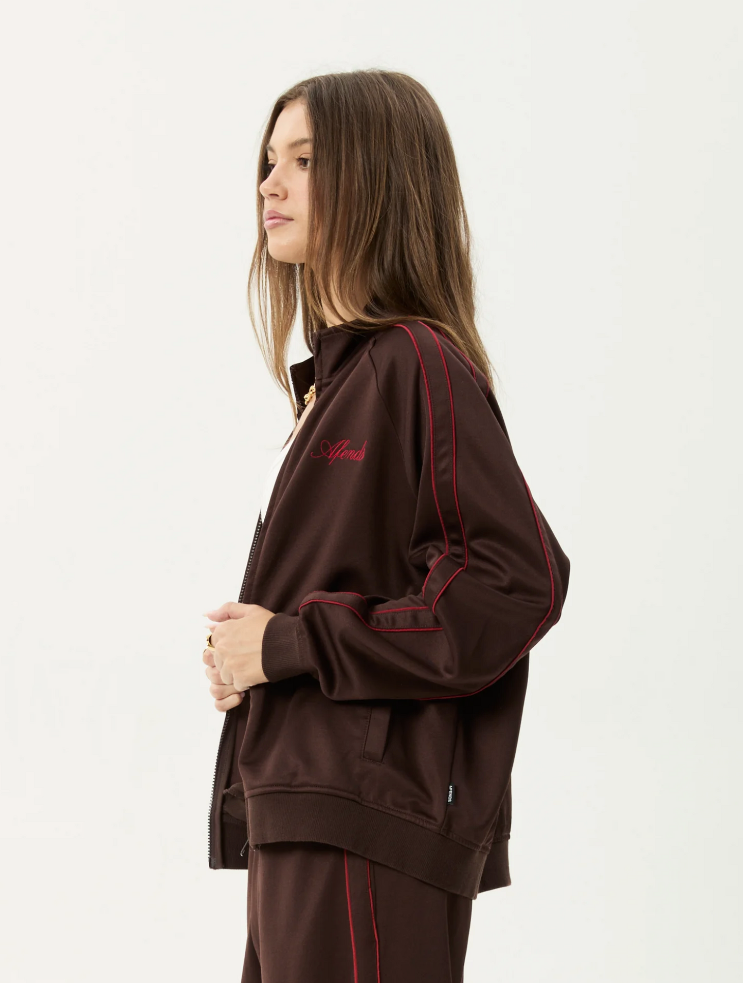 AVENUE TRACK JAKET | COFFEE