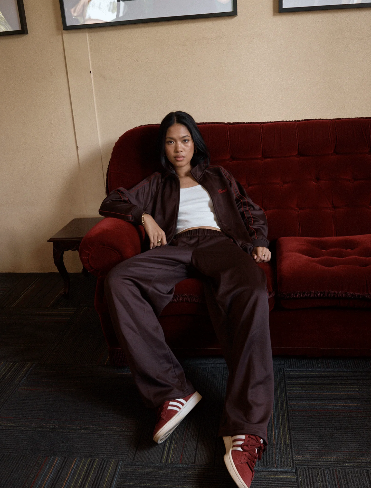 AVENUE TRACK PANT | COFFEE