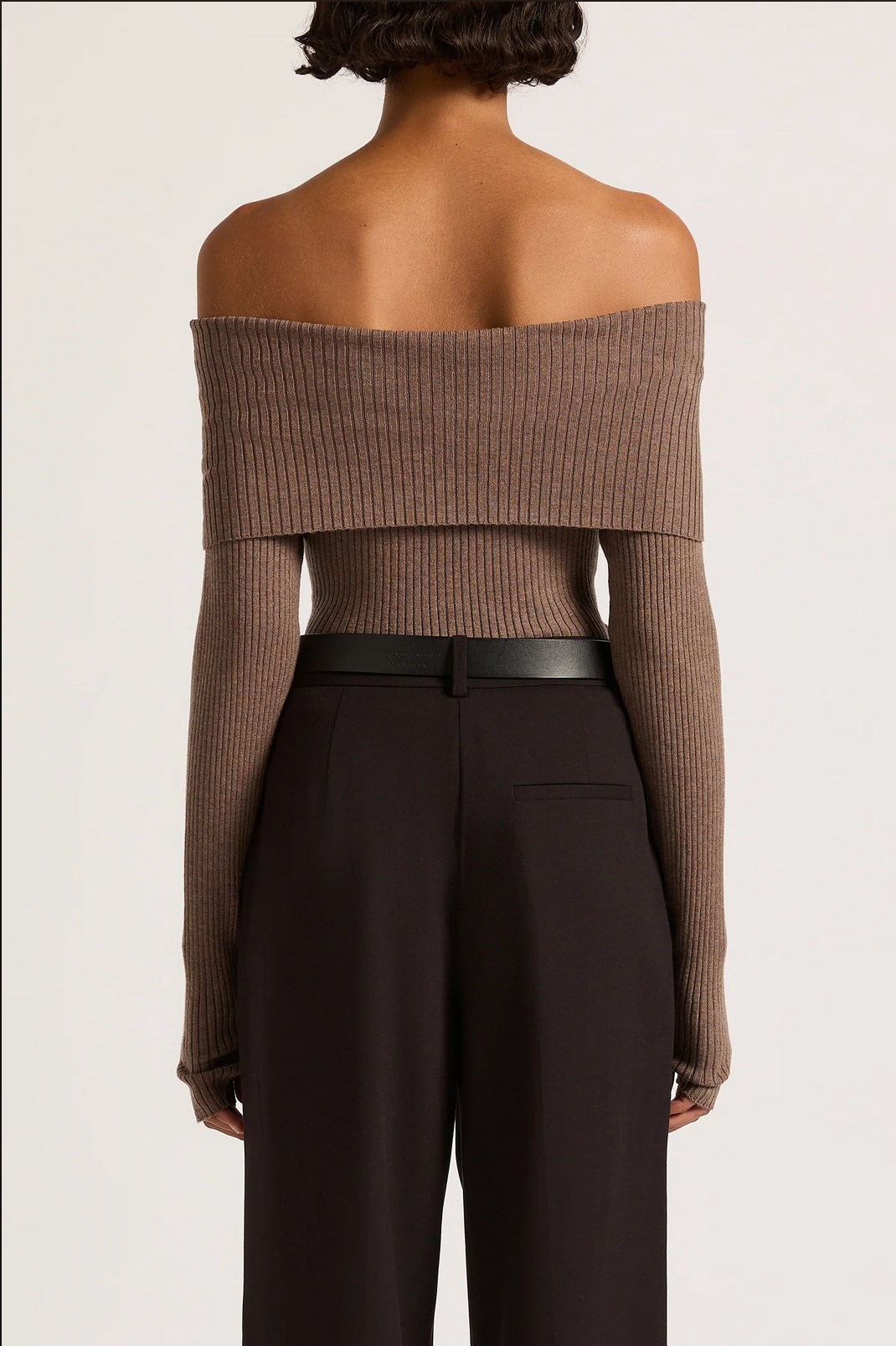 KRISHNA OFF SHOULDER KNIT | MOCHA
