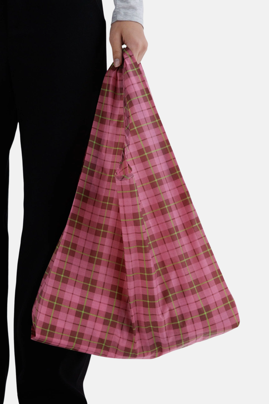 Standard Baggu Azalea Pink Tartan