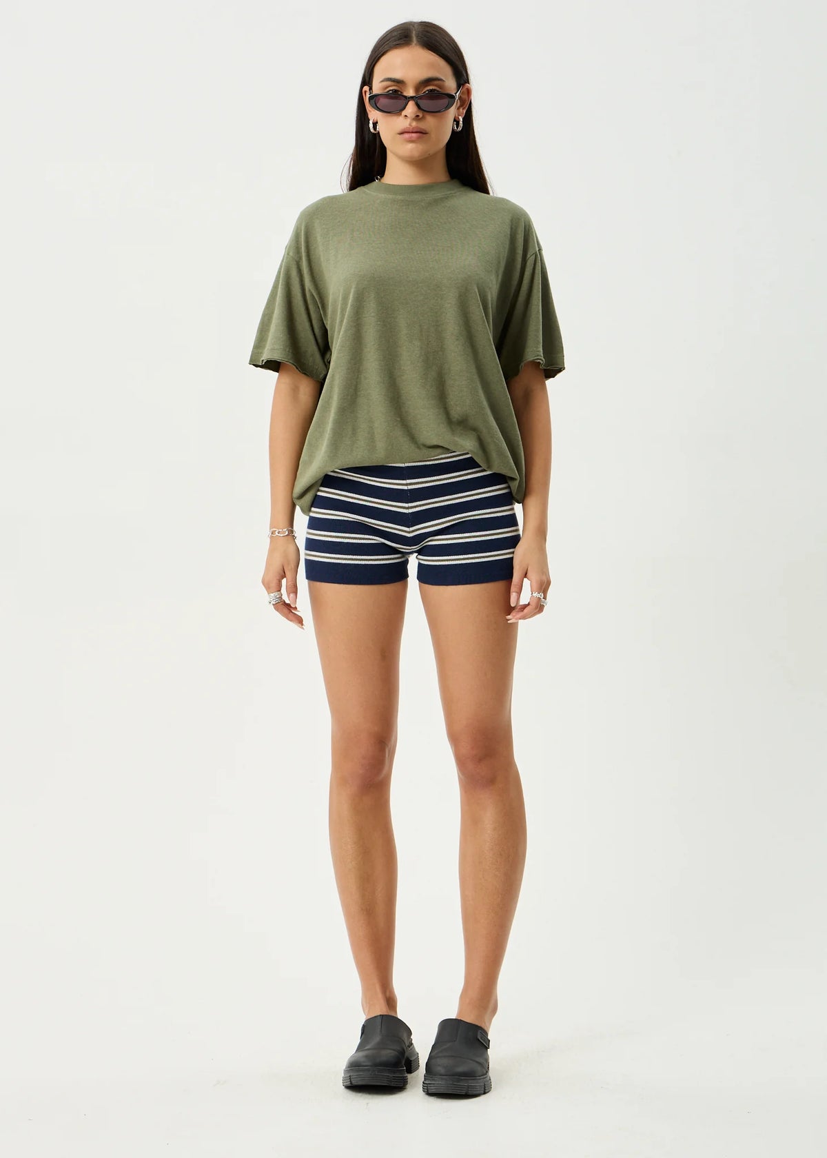 DELTA KNIT SHORTS | NAVY STRIPE