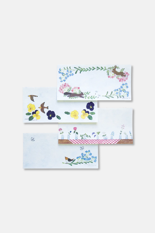 Cozyca Products With Flowers Letter Pad by Midori Asano