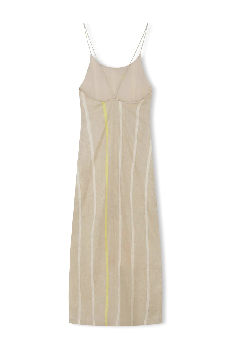 CITRUS STRIPE LINEN DRESS | CITRUS