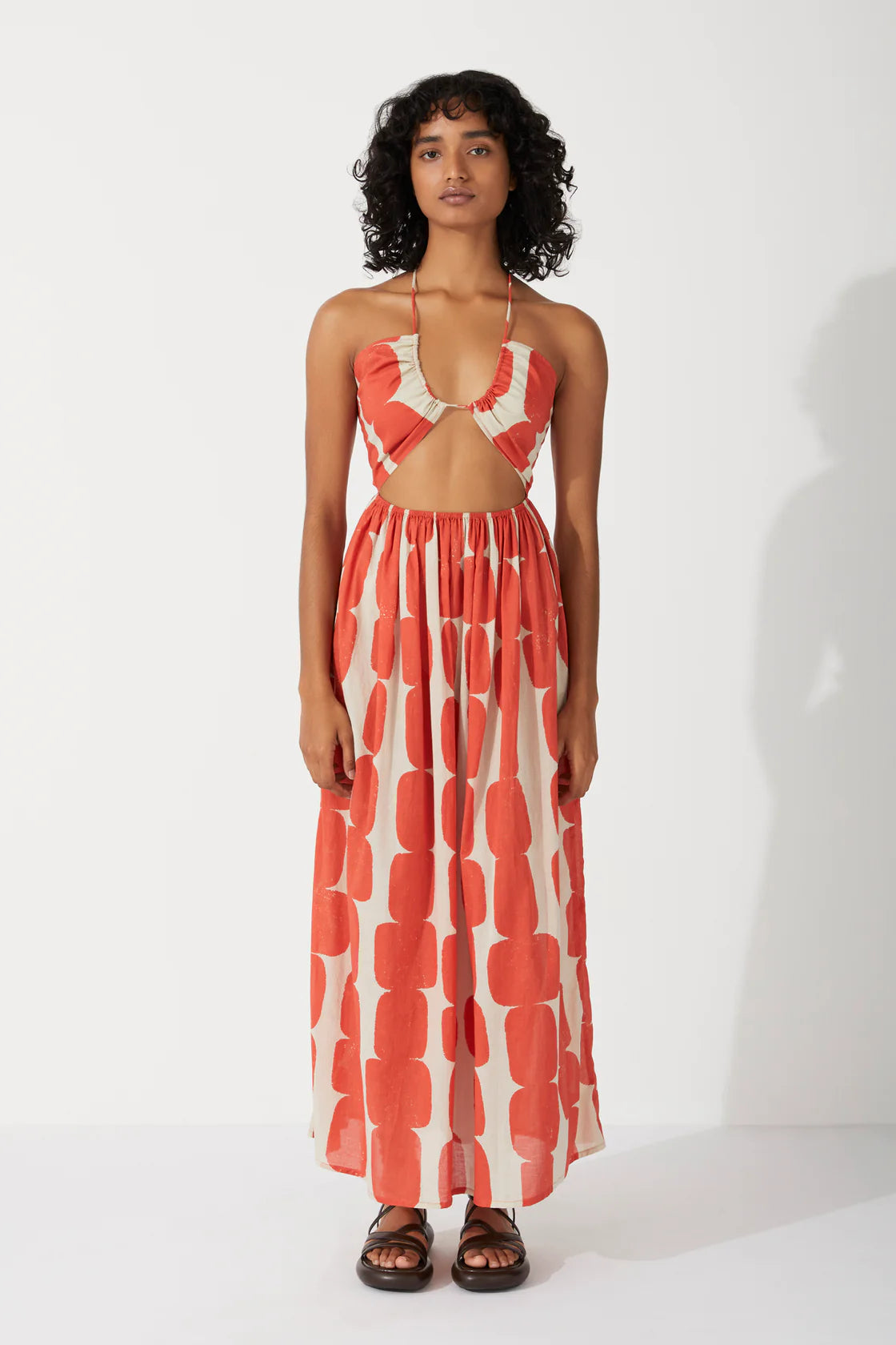 ORGANIC COTTON HALTER DRESS | BLOCK
