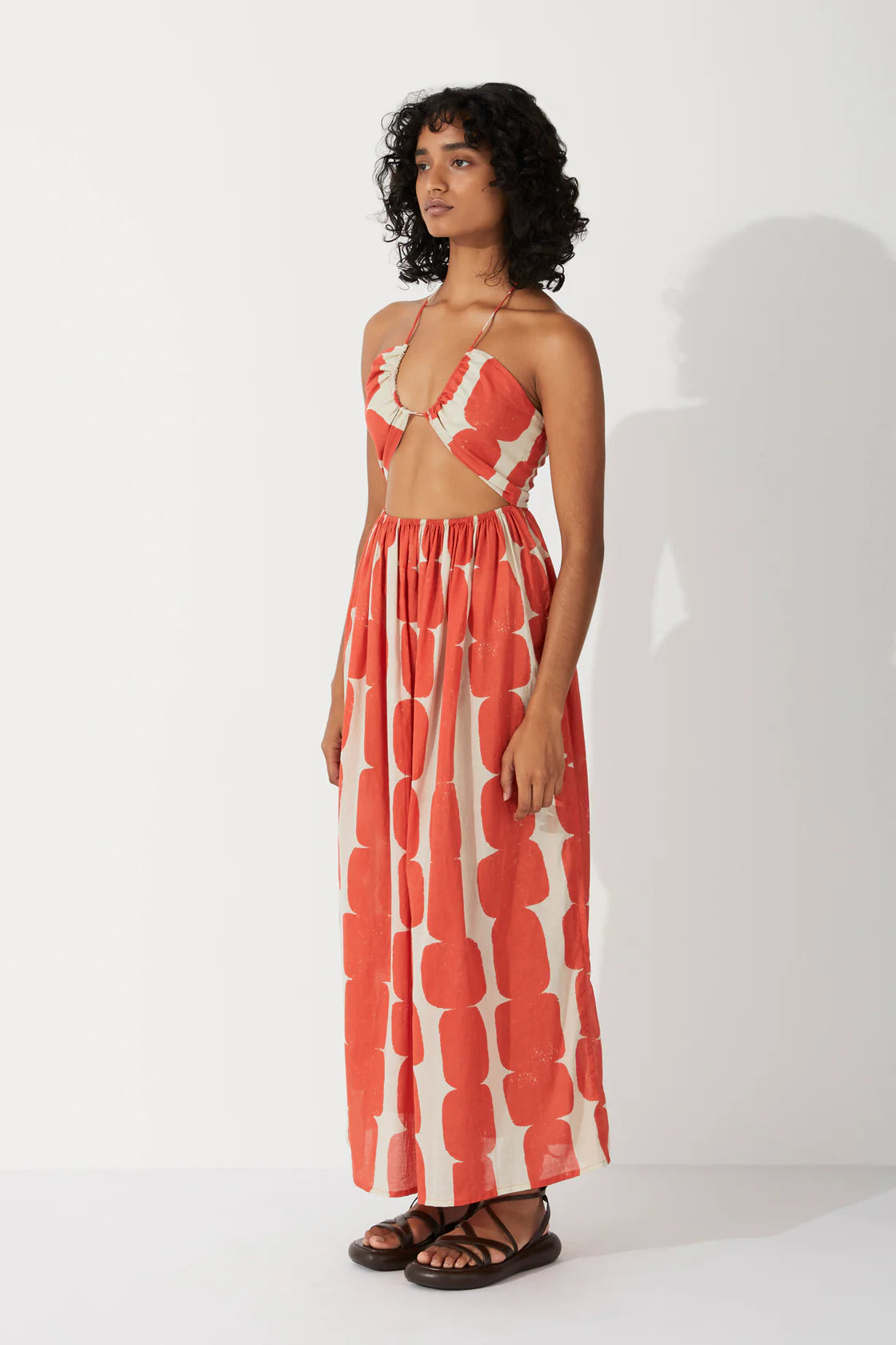 ORGANIC COTTON HALTER DRESS | BLOCK