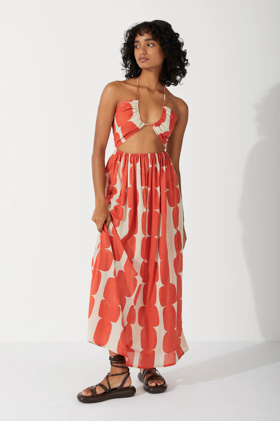 ORGANIC COTTON HALTER DRESS | BLOCK